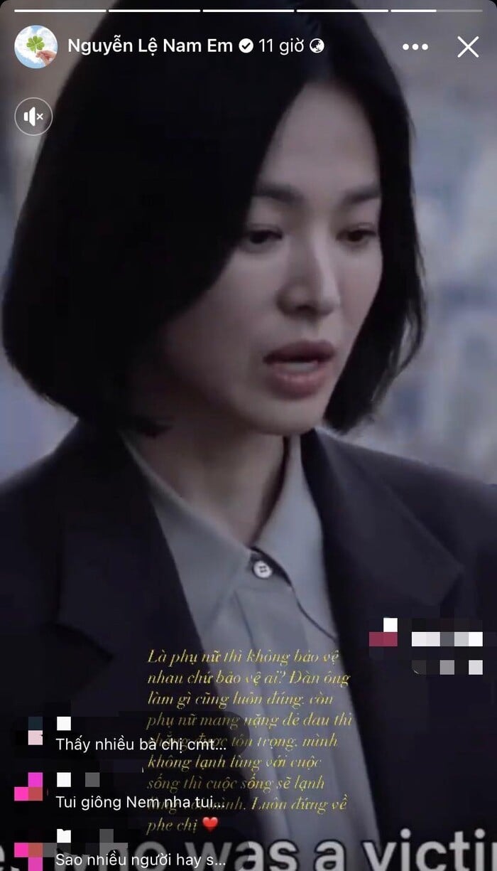 Nam Em tuyên bố luôn đứng về phía Song Hye Kyo giữa lúc Song Joong Ki công khai bạn gái mới