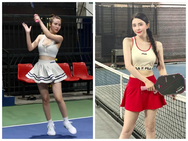 'Soi' thời trang pickleball của sao Việt: Đỗ Mỹ Linh, Phương Oanh mặc kín vẫn sexy cuốn hút